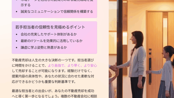 担当者が若くて不安経験豊富な営業マンの見分け方