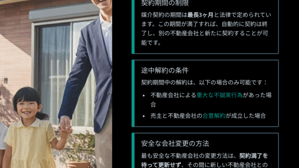 不動産会社を途中で変えたい契約期間中の変更は可能？
