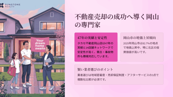 岡山市不動産業者選び完全ガイド｜タカセ不動産岡山店の評判と実績を徹底調査