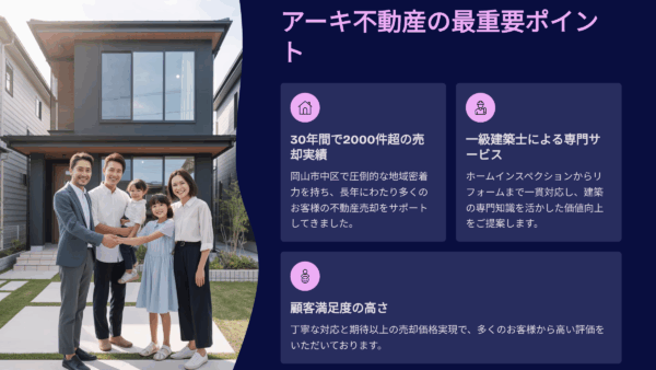 アーキ不動産の評判は？岡山市中区で30年2000件の実績を誇る地域密着型不動産会社を徹底解説