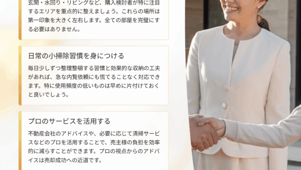 内覧のたびに大掃除で疲れた効率的な準備方法をお教えします
