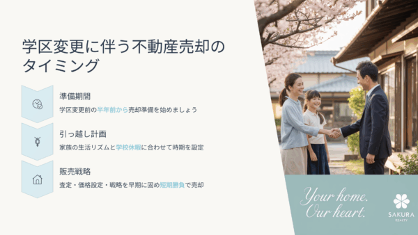 学区が変わる前に売りたい子育て世代の売却タイミング術