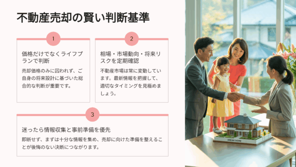 今売るべき？待つべき？迷っているあなたに年のプロが教える判断基準