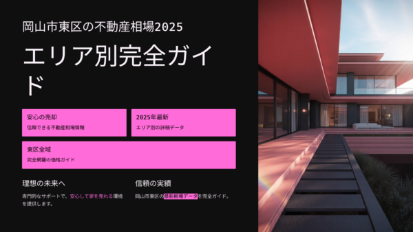 岡山市東区の不動産相場2025｜エリア別完全ガイド