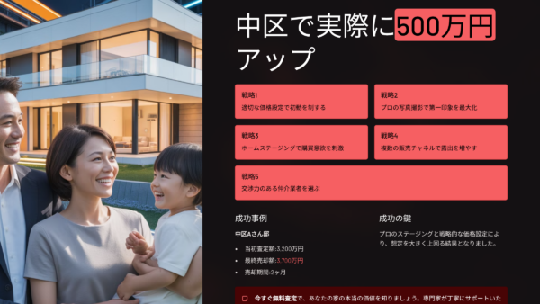 岡山で家を高く売る5つの具体戦略｜中区で実際に500万円アップした成功事例を公開