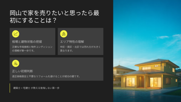 岡山で家を売りたいと思ったら最初にすることは？