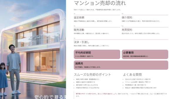 マンション売却の流れを図解で解説｜初めてでもわかりやすい不動産売却手順